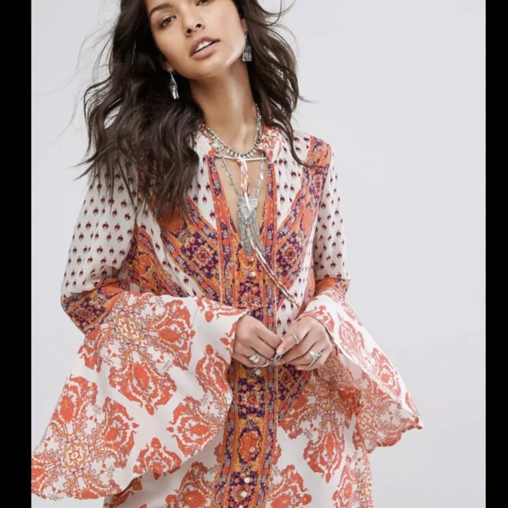 Free People Magic Mystery Tunic Dress size L